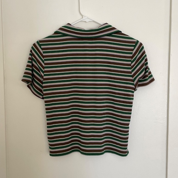 Jaded London Mila Stripe Polo Shirt UK 8/ US S - Picture 9 of 9